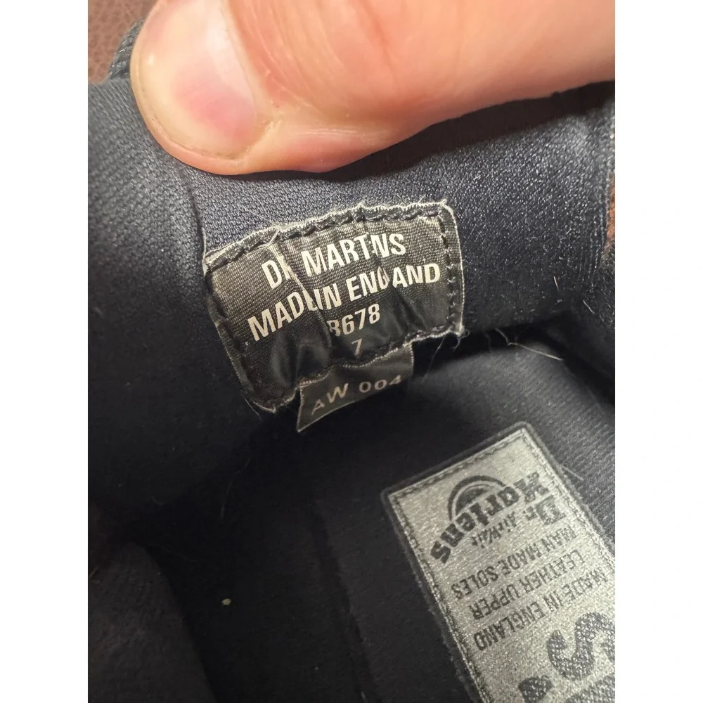 Dr. Martens 8678 Vintage Made in England Brown Leather Platform Shoes‎ Mens 7